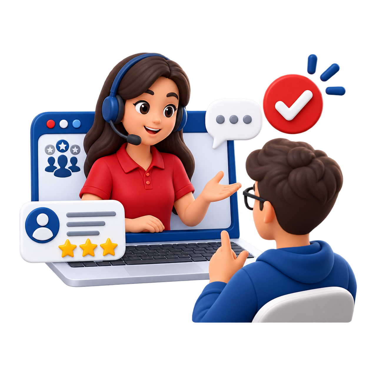 Ilustración de Ventanilla Digital de Servicios
